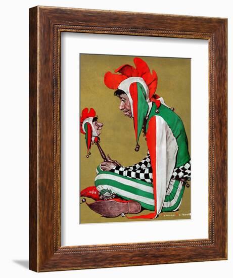 "Jester", February 11,1939-Norman Rockwell-Framed Giclee Print