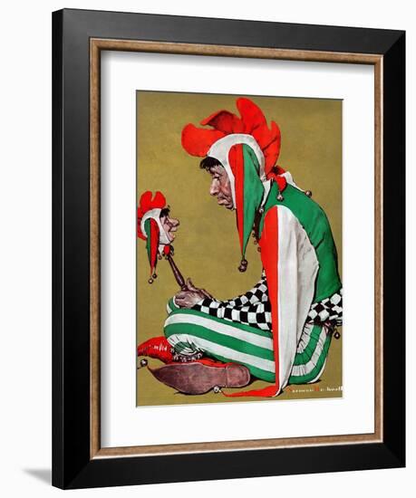 "Jester", February 11,1939-Norman Rockwell-Framed Giclee Print