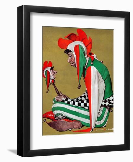 "Jester", February 11,1939-Norman Rockwell-Framed Giclee Print