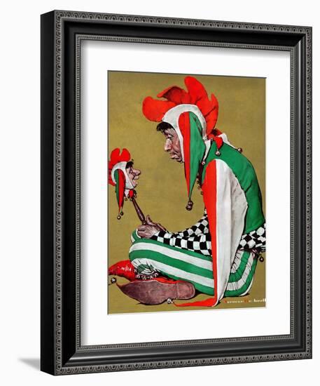 "Jester", February 11,1939-Norman Rockwell-Framed Giclee Print