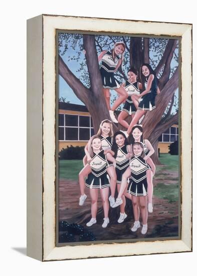 Jesuit Cheerleaders in a Tree, 2002-Joe Heaps Nelson-Framed Premier Image Canvas