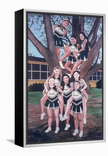 Jesuit Cheerleaders in a Tree, 2002-Joe Heaps Nelson-Framed Premier Image Canvas