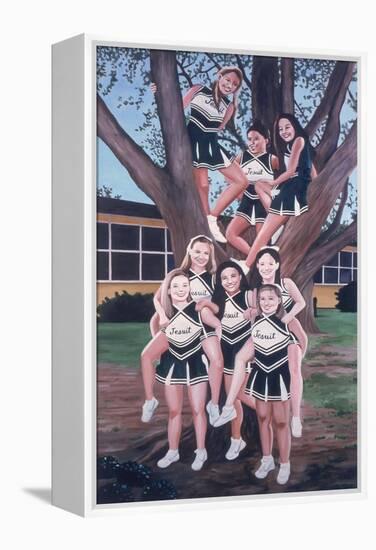 Jesuit Cheerleaders in a Tree, 2002-Joe Heaps Nelson-Framed Premier Image Canvas