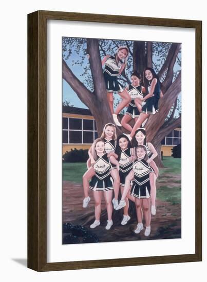 Jesuit Cheerleaders in a Tree, 2002-Joe Heaps Nelson-Framed Giclee Print