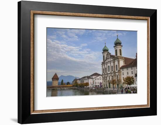 Jesuit Church in Lucerne, Switzerland.-Michele Niles-Framed Photographic Print