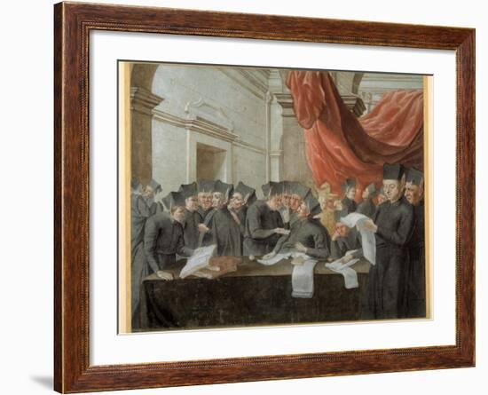 Jesuits in Conclave, Arguing over Accounts--Framed Giclee Print