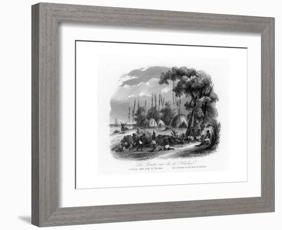 Jesuits in the Nicobar Islands, India, C1840-N Remond-Framed Giclee Print