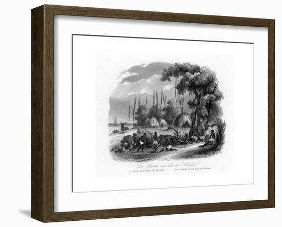 Jesuits in the Nicobar Islands, India, C1840-N Remond-Framed Giclee Print