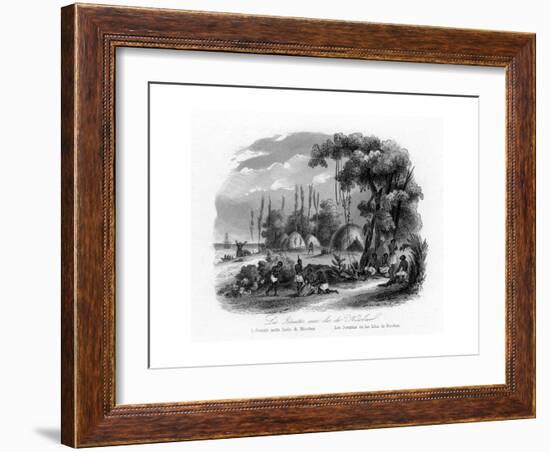 Jesuits in the Nicobar Islands, India, C1840-N Remond-Framed Giclee Print