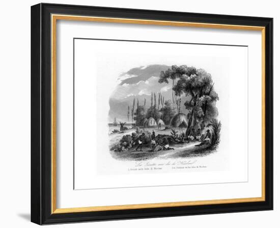 Jesuits in the Nicobar Islands, India, C1840-N Remond-Framed Giclee Print