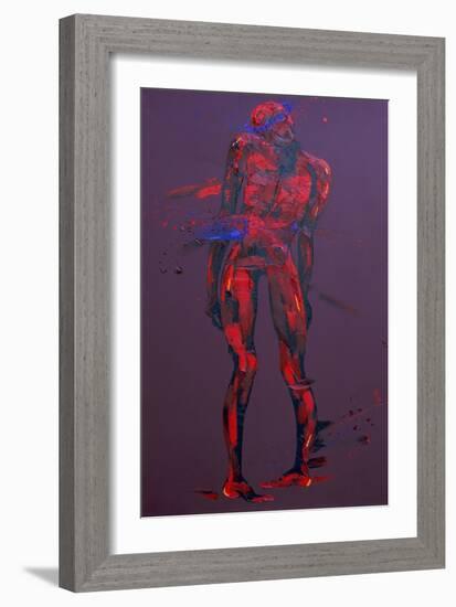 Jesus Accepts His Cross - Station 2-Penny Warden-Framed Giclee Print