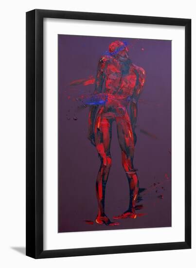 Jesus accepts His Cross - Station 2-Penny Warden-Framed Giclee Print