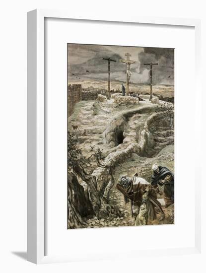 Jesus Alone on the Cross-James Tissot-Framed Giclee Print