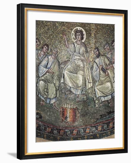 Jesus Among Apostles, Mosaic, Chapel of Saint Aquilino, Basilica of San Lorenzo Maggiore-null-Framed Giclee Print