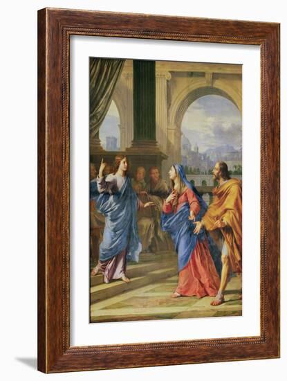 Jesus among the Doctors, 1663 (Oil on Canvas)-Philippe De Champaigne-Framed Giclee Print