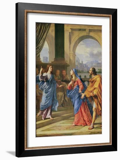 Jesus among the Doctors, 1663 (Oil on Canvas)-Philippe De Champaigne-Framed Giclee Print