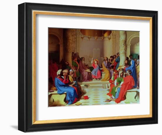 Jesus Among the Doctors, 1862-Jean-Auguste-Dominique Ingres-Framed Giclee Print