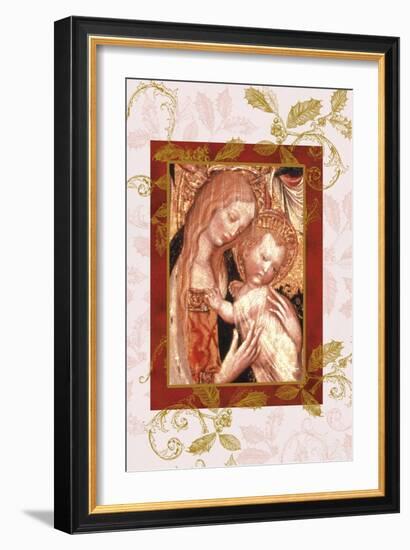 jesus and mary in icon style-Maria Trad-Framed Giclee Print