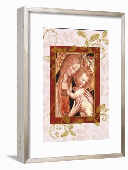 jesus and mary in icon style-Maria Trad-Framed Premium Giclee Print