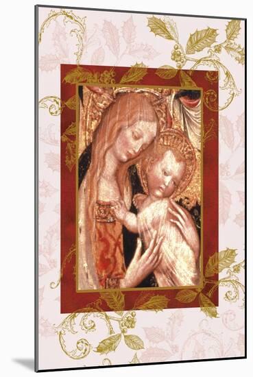 jesus and mary in icon style-Maria Trad-Mounted Premium Giclee Print