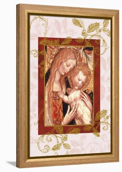 jesus and mary in icon style-Maria Trad-Framed Premier Image Canvas