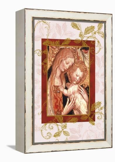 jesus and mary in icon style-Maria Trad-Framed Premier Image Canvas