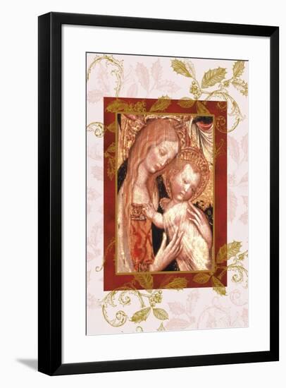 jesus and mary in icon style-Maria Trad-Framed Giclee Print