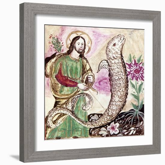 Jesus and Serpent-null-Framed Giclee Print