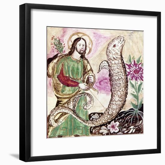 Jesus and Serpent-null-Framed Giclee Print
