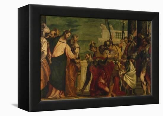 Jesus and the Centurion, about 1571-Paolo Veronese-Framed Premier Image Canvas