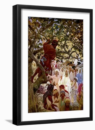 Jesus and Zacchaeus - Bible-William Brassey Hole-Framed Giclee Print