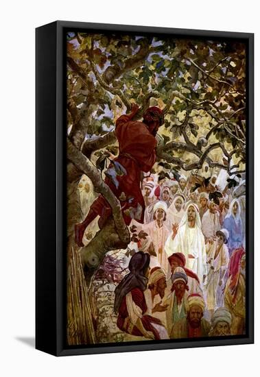Jesus and Zacchaeus - Bible-William Brassey Hole-Framed Premier Image Canvas