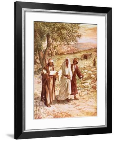 Jesus Appearing to Two Disciples on the Road to Emmaus Giclee Print by ...