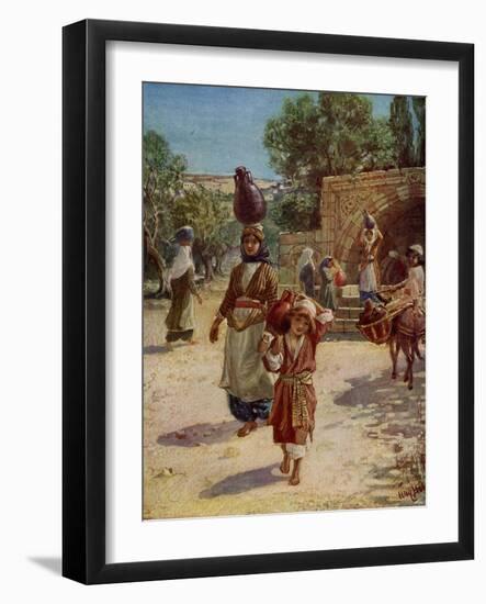 Jesus as a young boy - Bible-William Brassey Hole-Framed Giclee Print