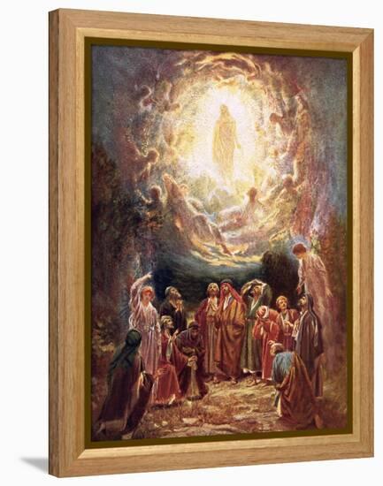 Jesus Ascending into Heaven-William Brassey Hole-Framed Premier Image Canvas