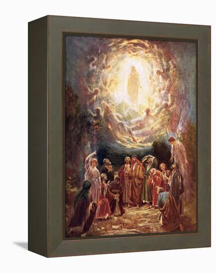 Jesus Ascending into Heaven-William Brassey Hole-Framed Premier Image Canvas