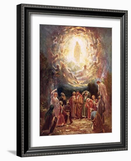 Jesus Ascending into Heaven-William Brassey Hole-Framed Giclee Print