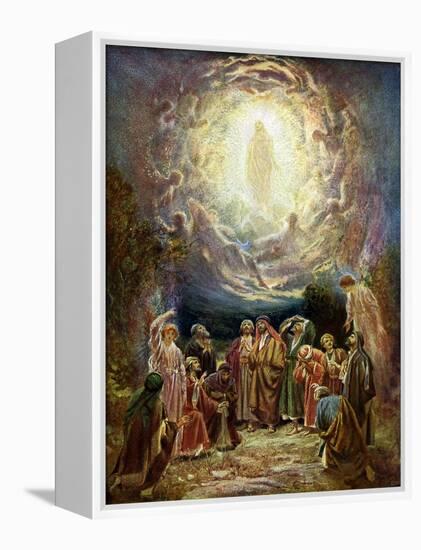 Jesus ascends to heaven - Bible-William Brassey Hole-Framed Premier Image Canvas