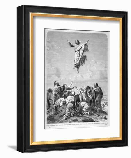 Jesus Ascends to Heaven-null-Framed Art Print