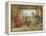 Jesus at Home-English School-Framed Premier Image Canvas