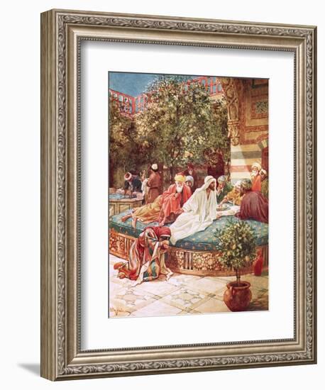 Jesus at the House of Simon the Pharisee-William Brassey Hole-Framed Premium Giclee Print