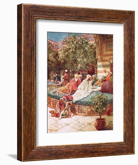 Jesus at the House of Simon the Pharisee-William Brassey Hole-Framed Premium Giclee Print