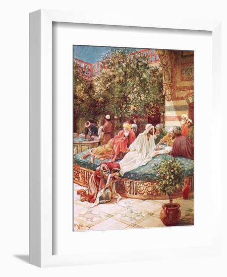 Jesus at the House of Simon the Pharisee-William Brassey Hole-Framed Premium Giclee Print