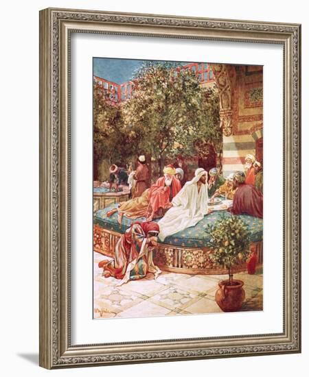 Jesus at the House of Simon the Pharisee-William Brassey Hole-Framed Giclee Print