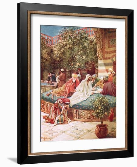 Jesus at the House of Simon the Pharisee-William Brassey Hole-Framed Giclee Print
