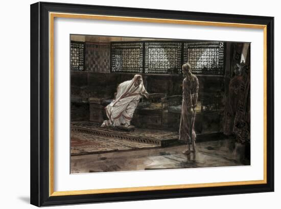 Jesus Before Pilate For the First Time-James Tissot-Framed Giclee Print