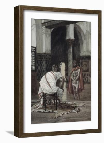Jesus Before Pilate For the Second Time-James Tissot-Framed Giclee Print