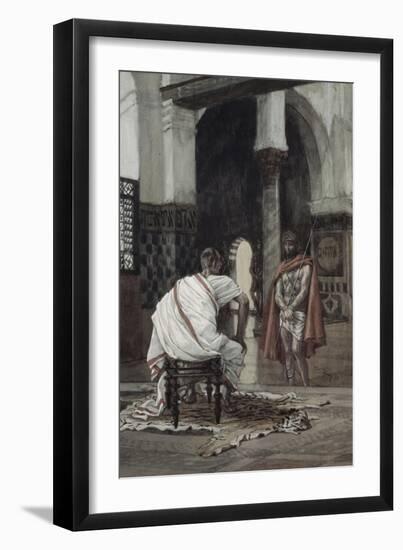 Jesus Before Pilate For the Second Time-James Tissot-Framed Giclee Print