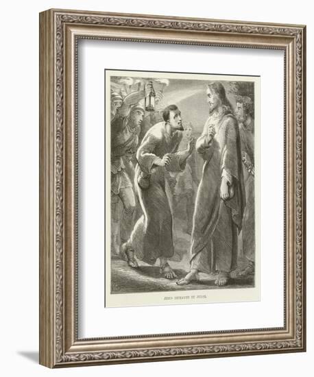 Jesus Betrayed by Judas-null-Framed Giclee Print