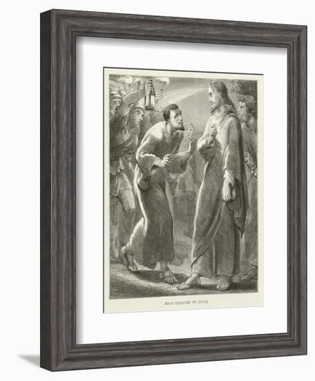 Jesus Betrayed by Judas-null-Framed Giclee Print